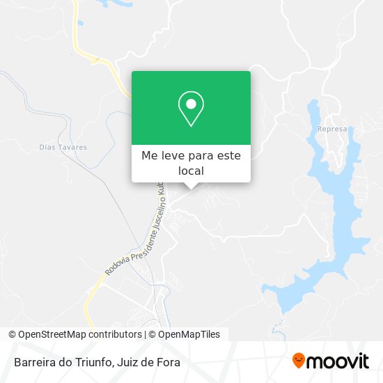 Barreira do Triunfo mapa