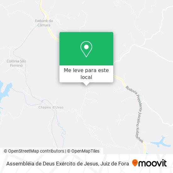 Assembléia de Deus Exército de Jesus mapa