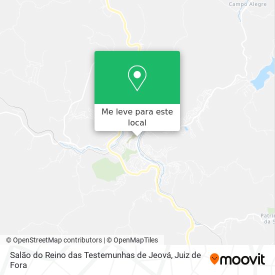 Salão do Reino das Testemunhas de Jeová mapa