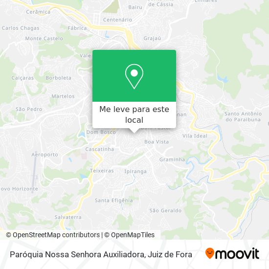 Paróquia Nossa Senhora Auxiliadora mapa