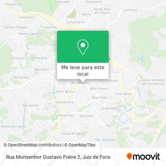 Rua Monsenhor Gustavo Freire 2 mapa