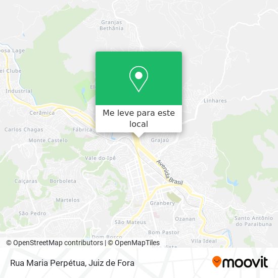 Rua Maria Perpétua mapa