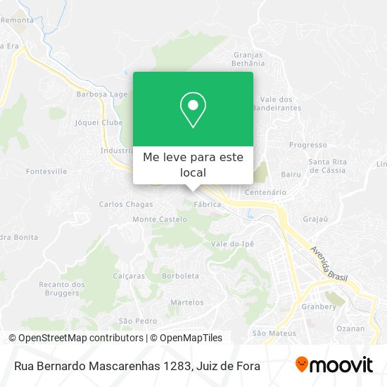 Rua Bernardo Mascarenhas 1283 mapa