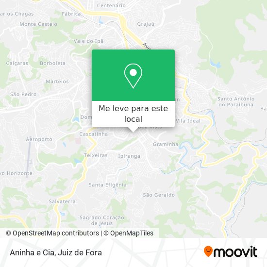 Aninha e Cia mapa