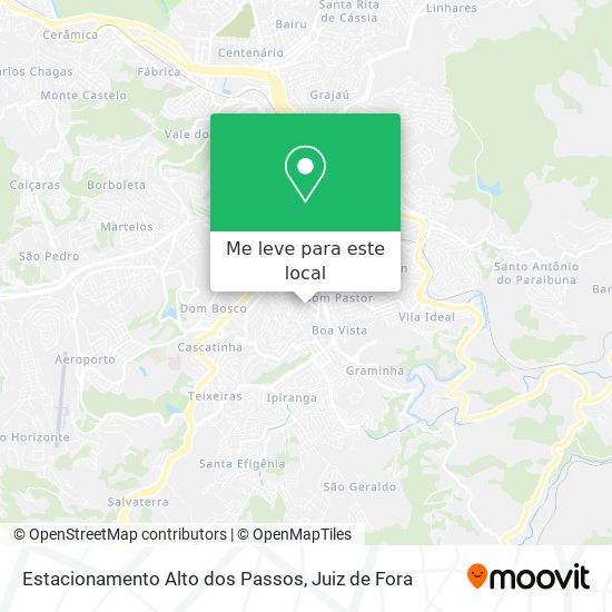 Estacionamento Alto dos Passos mapa