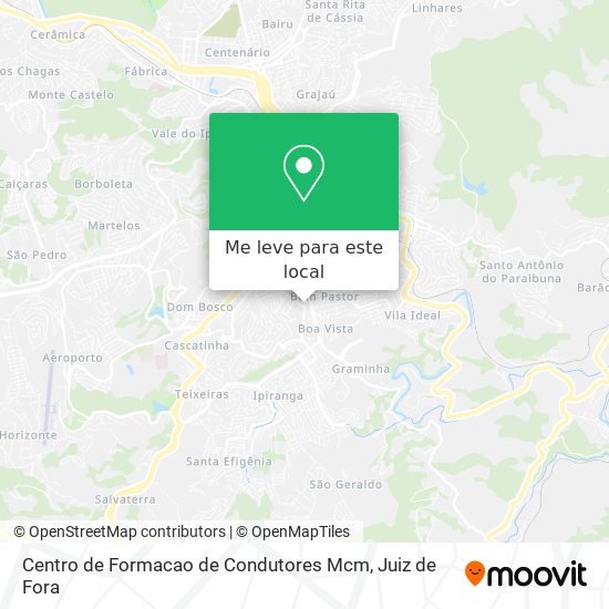 Centro de Formacao de Condutores Mcm mapa