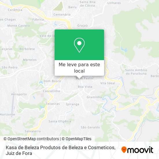 Kasa de Beleza Produtos de Beleza e Cosmeticos mapa