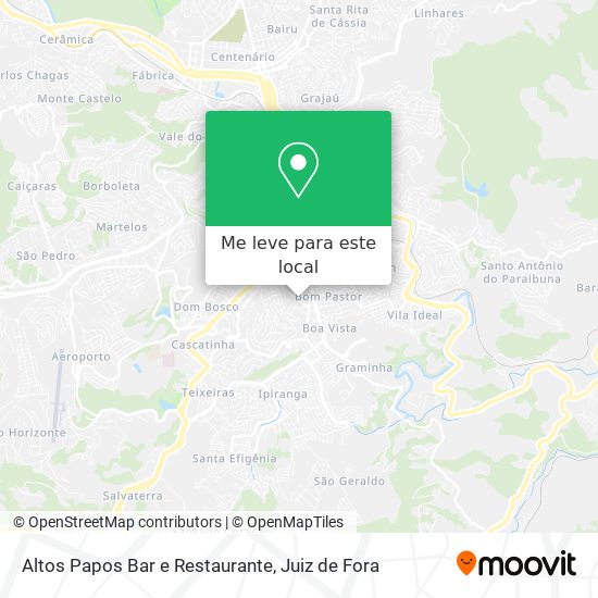 Altos Papos Bar e Restaurante mapa