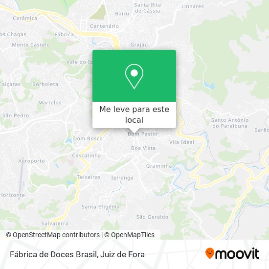 Fábrica de Doces Brasil mapa