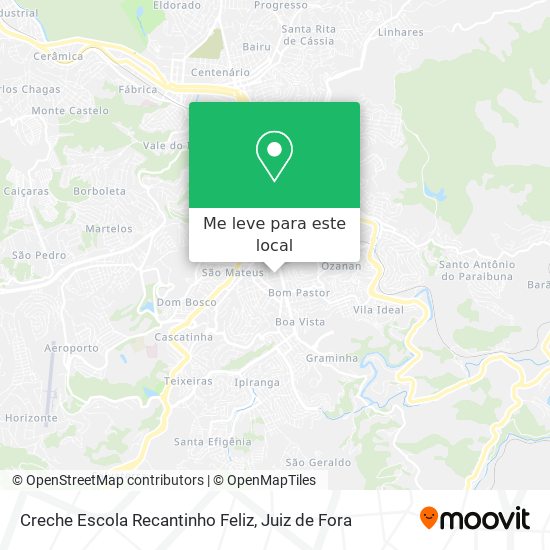 Creche Escola Recantinho Feliz mapa