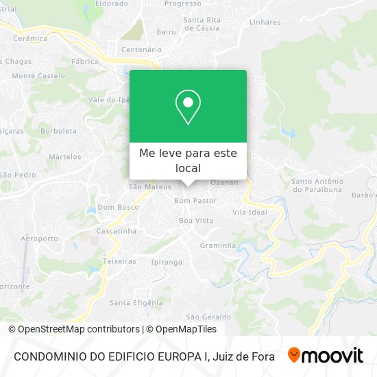 CONDOMINIO DO EDIFICIO EUROPA I mapa