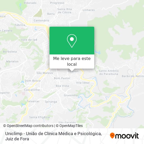 Uniclimp - União de Clínica Médica e Psicológica mapa