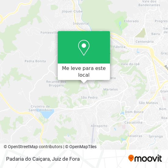 Padaria do Caiçara mapa