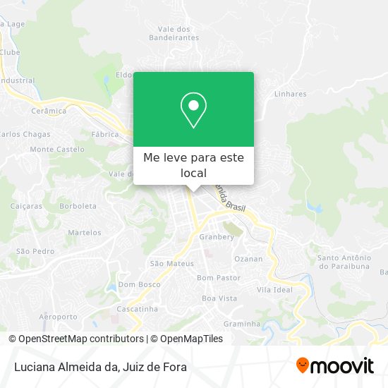 Luciana Almeida da mapa