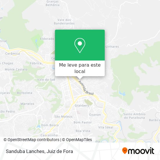Sanduba Lanches mapa