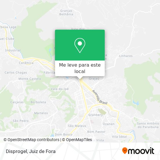 Disprogel mapa