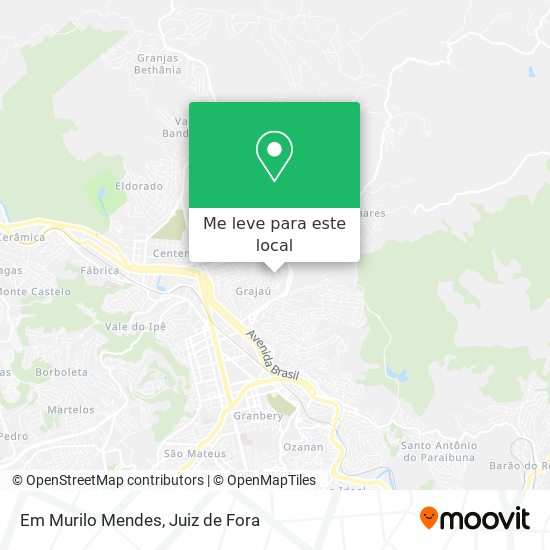 Em Murilo Mendes mapa