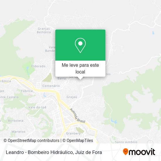 Leandro - Bombeiro Hidráulico mapa