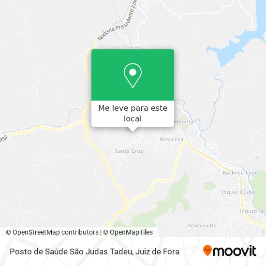 Posto de Saúde São Judas Tadeu mapa