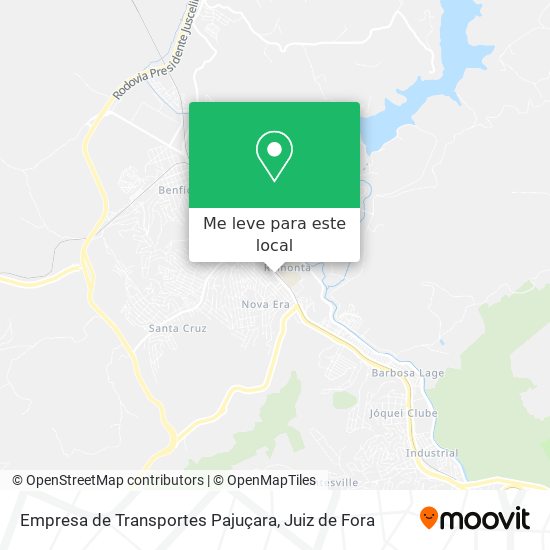 Empresa de Transportes Pajuçara mapa