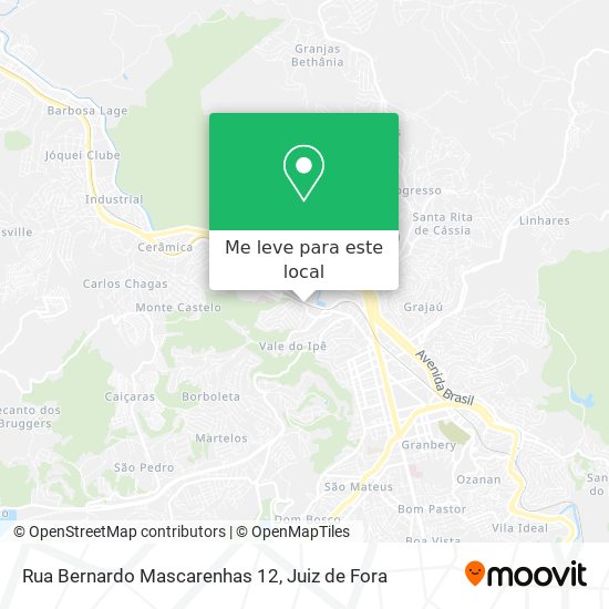 Rua Bernardo Mascarenhas 12 mapa