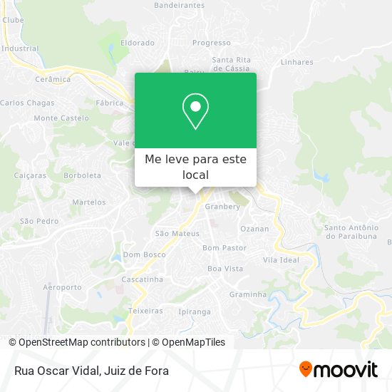 Rua Oscar Vidal mapa