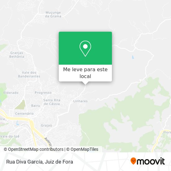Rua Diva García mapa