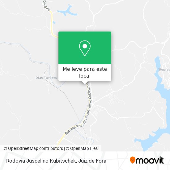 Rodovia Juscelino Kubitschek mapa