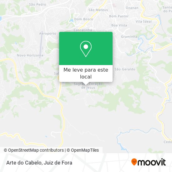 Arte do Cabelo mapa