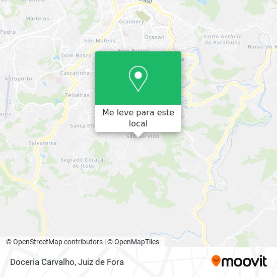 Doceria Carvalho mapa