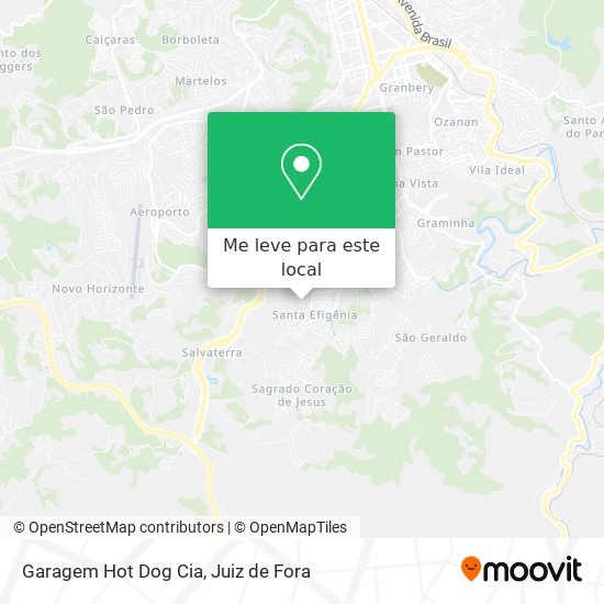 Garagem Hot Dog Cia mapa