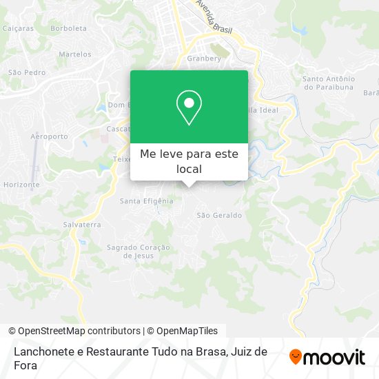 Lanchonete e Restaurante Tudo na Brasa mapa