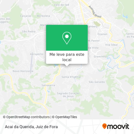 Acai da Querida mapa