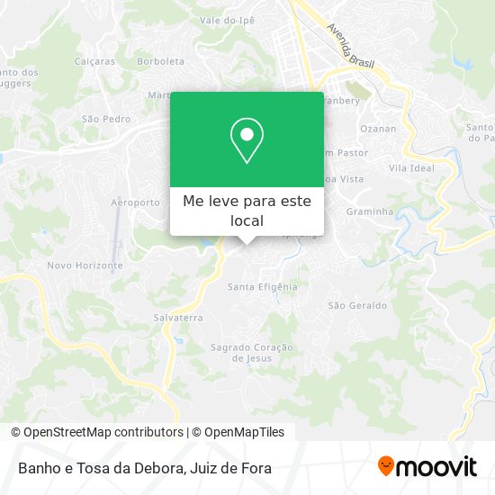 Banho e Tosa da Debora mapa