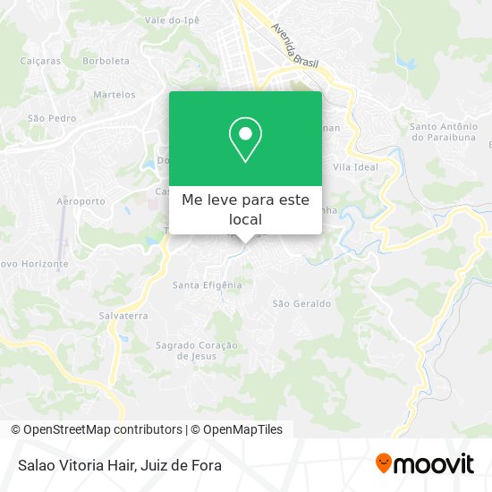 Salao Vitoria Hair mapa