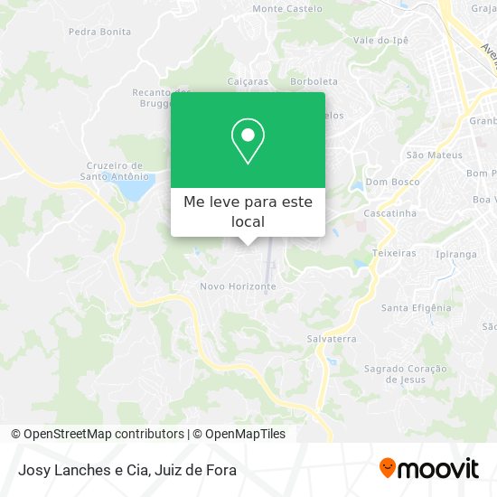 Josy Lanches e Cia mapa