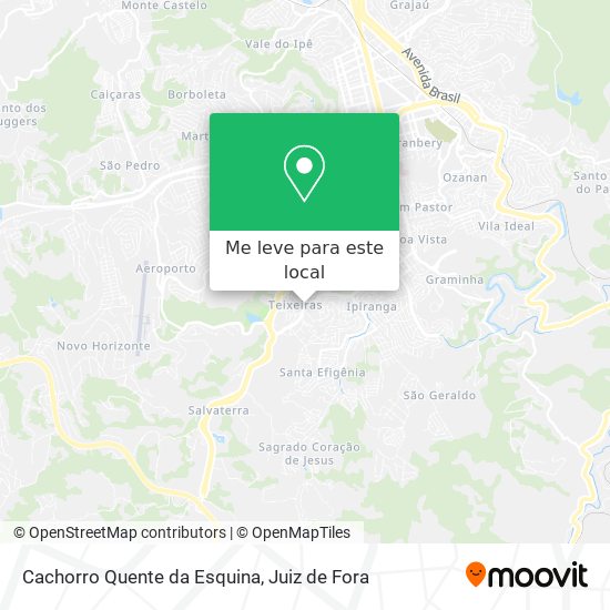 Cachorro Quente da Esquina mapa