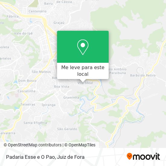 Padaria Esse e O Pao mapa