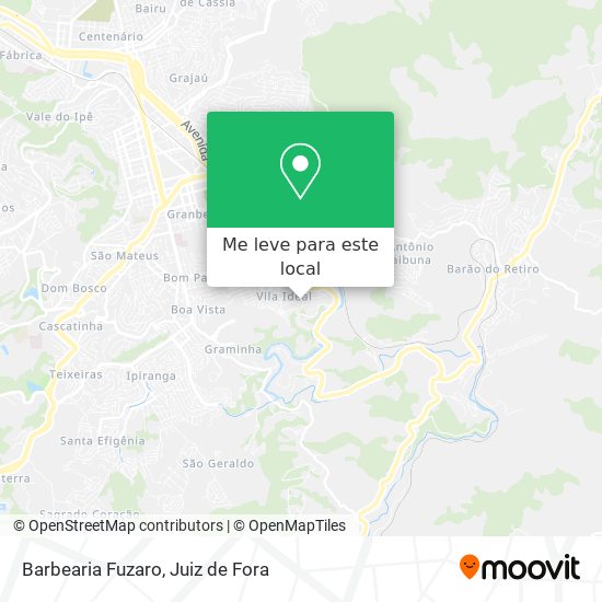 Barbearia Fuzaro mapa