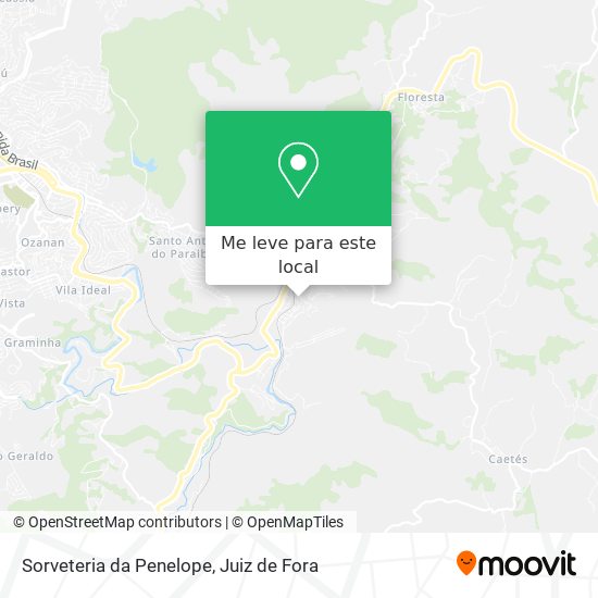 Sorveteria da Penelope mapa