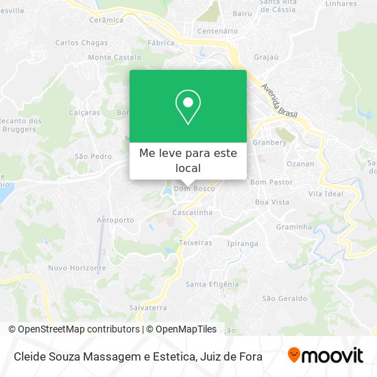 Cleide Souza Massagem e Estetica mapa