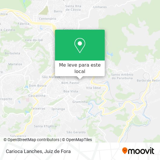 Carioca Lanches mapa