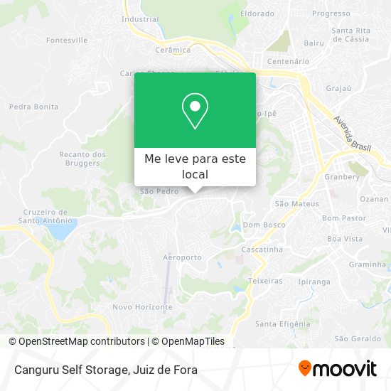 Canguru Self Storage mapa