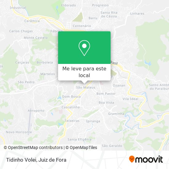 Tidinho Volei mapa
