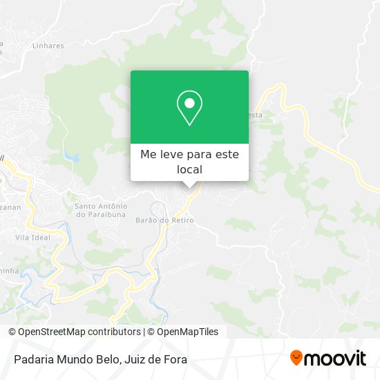 Padaria Mundo Belo mapa