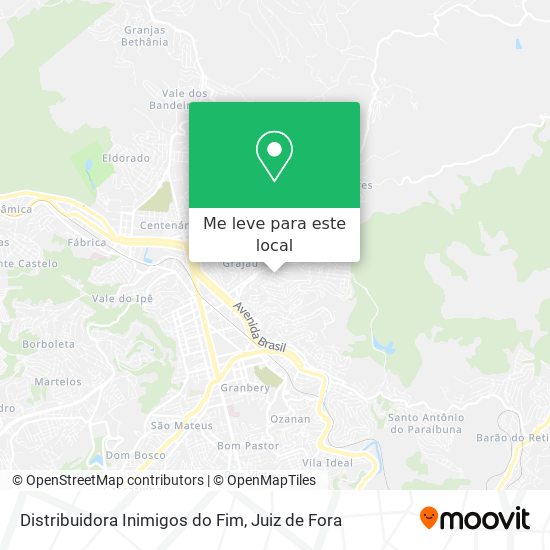 Distribuidora Inimigos do Fim mapa