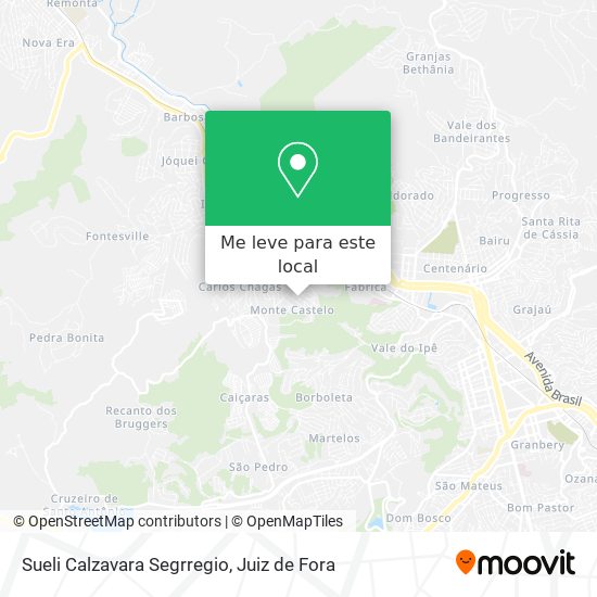 Sueli Calzavara Segrregio mapa