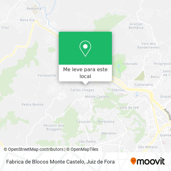 Fabrica de Blocos Monte Castelo mapa