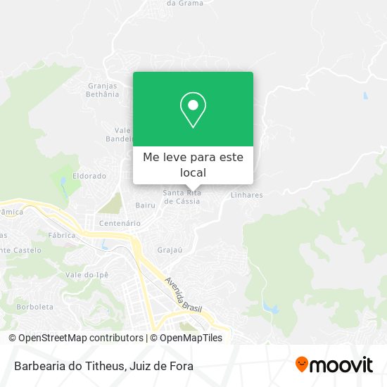 Barbearia do Titheus mapa