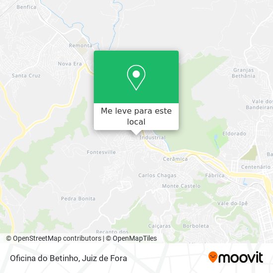 Oficina do Betinho mapa